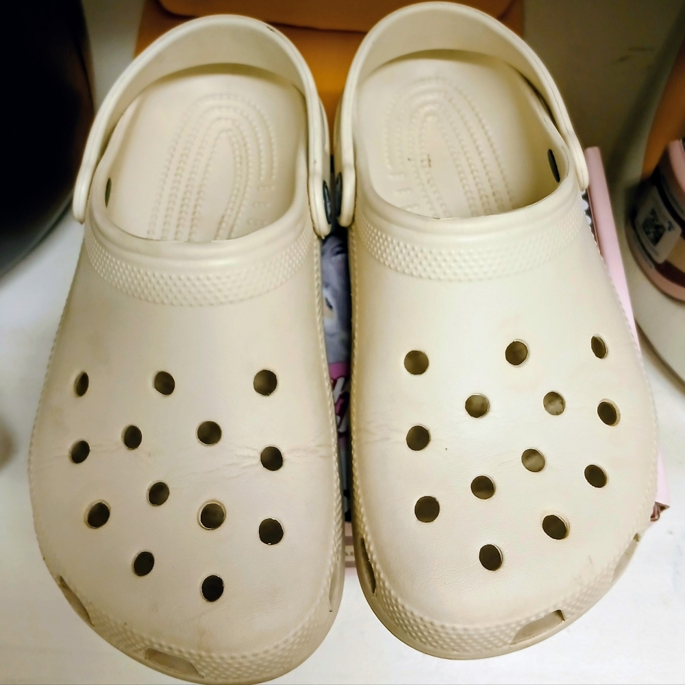 CROCS Kids Cream Sandals